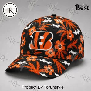 Cincinnati Bengals Premium Tropical Floral NFL Cap