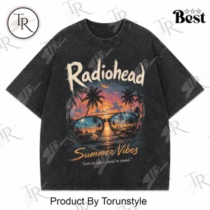 Radiohead Summer Vibes Vintage Washed Graphic T-Shirt