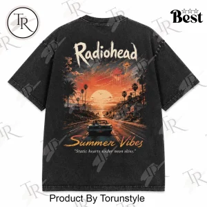 Radiohead Summer Vibes Vintage Washed Graphic T-Shirt