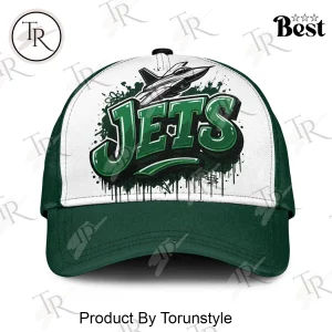 New York Jets Custom Graffiti Personalized Name Premium NFL Baseball Cap