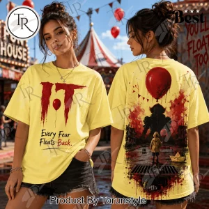 Stephen King IT Pennywise Red Balloon Halloween Horror Graphic T-Shirt