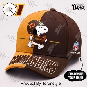 Washington Commanders Snoopy NFL Personalized Game Day Baseball Cap