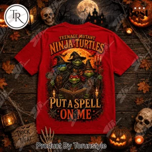 Teenage Mutant Ninja Turtles Spooky Season Halloween Witch Red T-Shirt