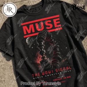 Muse The Wow Signal Tour 2026 Vintage Double Sided Concert Graphic T-Shirt