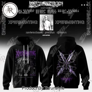 Ken Carson A Great Chaos Xperimenting Tour Gothic Purple Graphic Pullover Hoodie Ken Carson A Great Chaos Xperimenting Tour Gothic Purple Graphic Pullover Hoodie