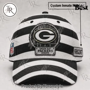Green Bay Packers NFL Personalized Inmate Custom Number Baseball Cap