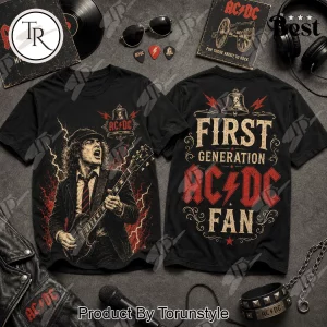 AC/DC Angus Young Rock Band Vintage Hells Bells Double Sided T-Shirt AC/DC Angus Young Rock Band Vintage Hells Bells Double Sided T-Shirt