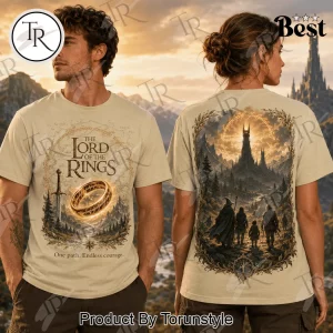 Lord of the Rings One Ring & Sauron’s Tower Detailed Graphic T-Shirt