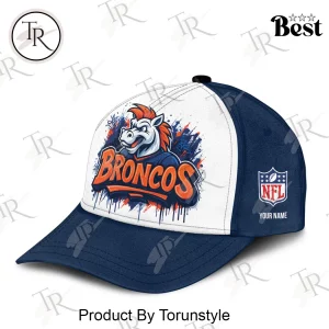 Denver Broncos NFL Personalized Name Graffiti Art Baseball Cap