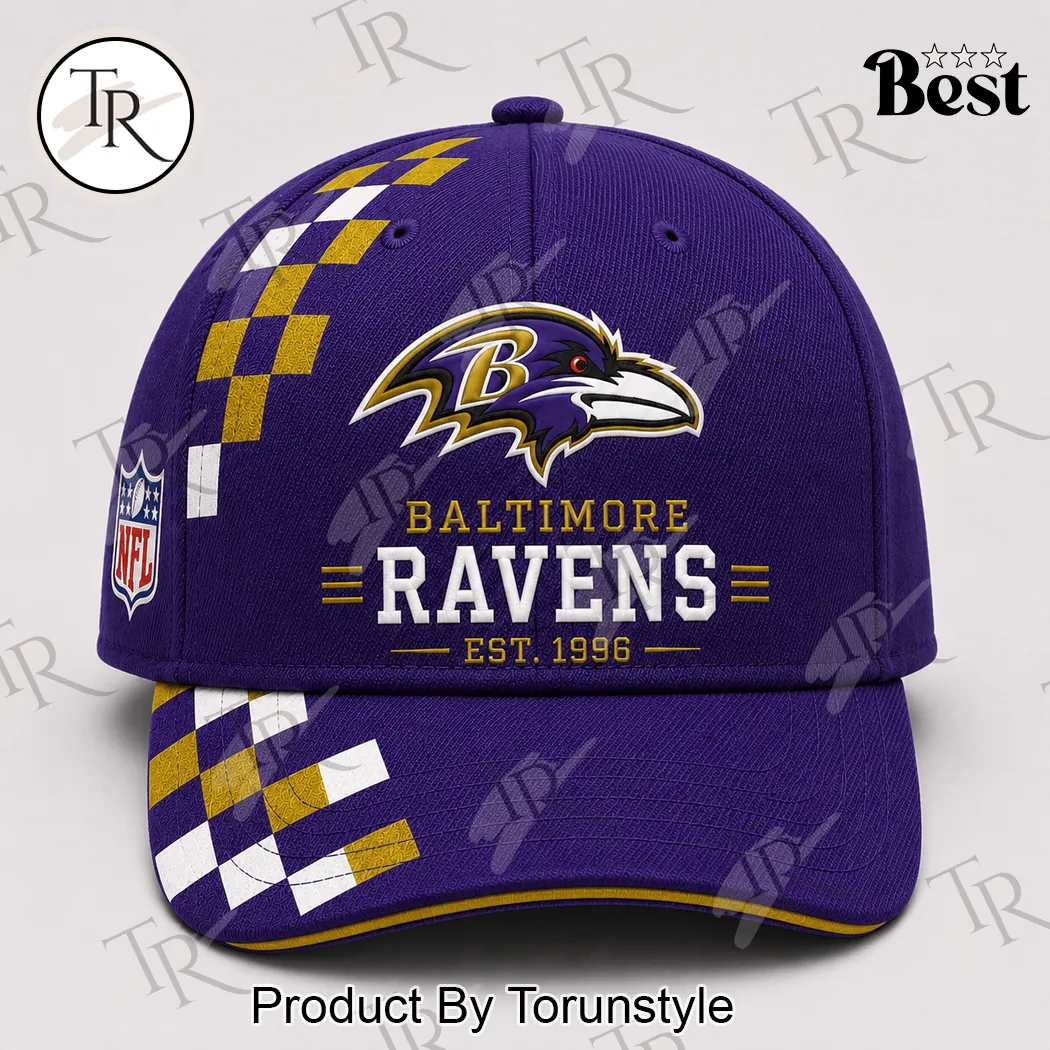 Baltimore Ravens NFL Sideline Est 1996 Premium Purple Baseball Cap Baltimore Ravens NFL Sideline Est 1996 Premium Purple Baseball Cap