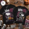 Guns N’ Roses x Snoopy Slash Welcome to the Jungle Retro Halloween Graphic T-Shirt