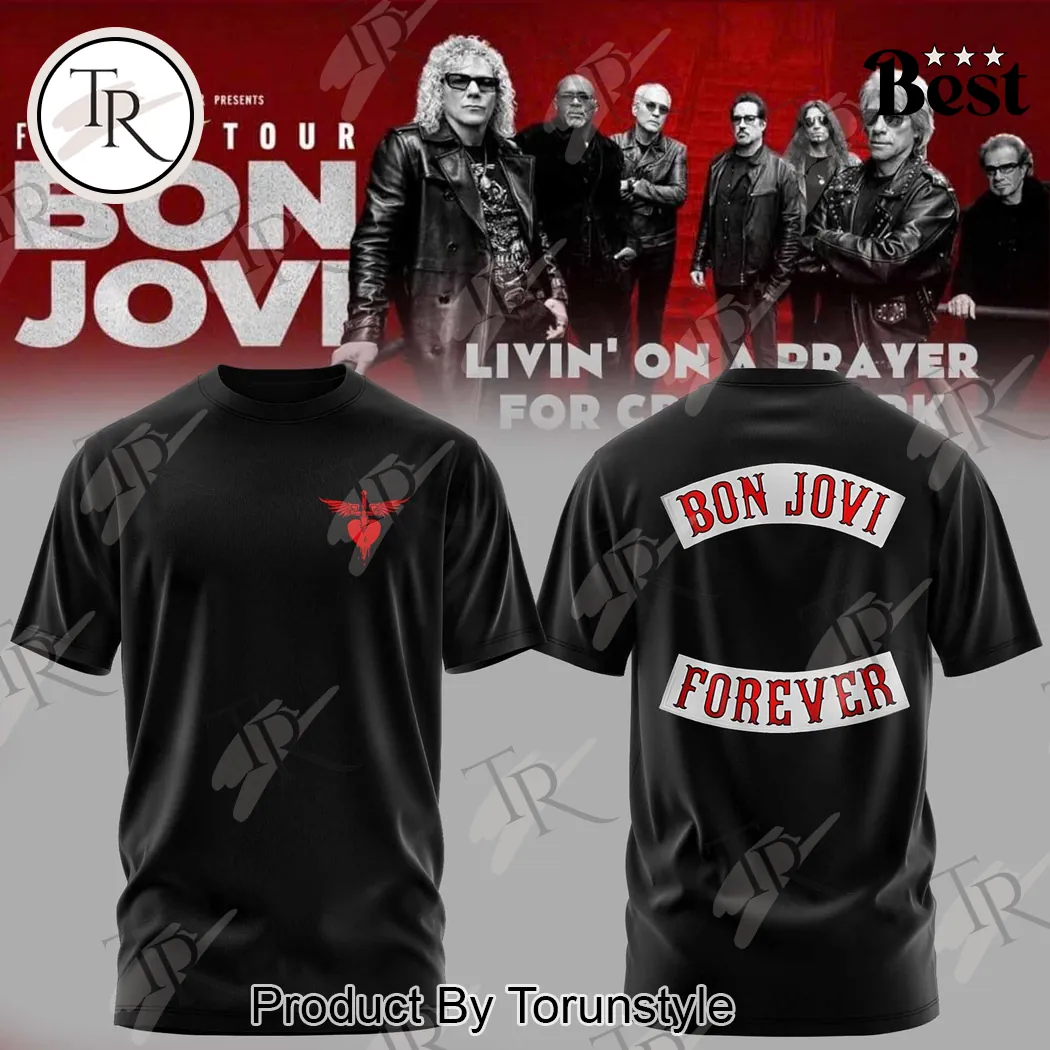 Bon Jovi Forever Tour 2026 Rock Band Concert Black Pullover Hoodie Bon Jovi Forever Tour 2026 Rock Band Concert Black Pullover Hoodie