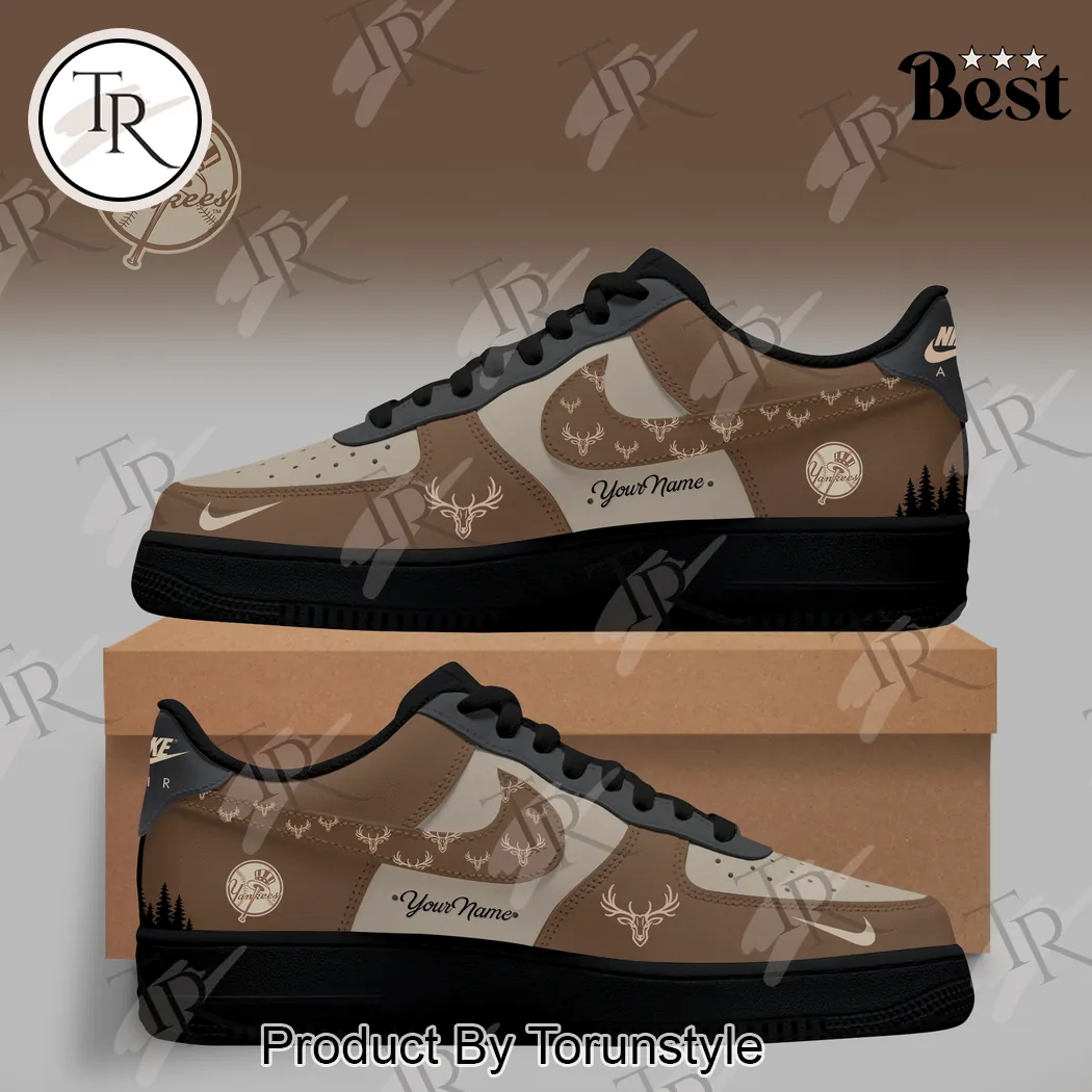 Custom Yankees Deer Hunter Edition Personalized Air Force 1 Sneakers Custom Yankees Deer Hunter Edition Personalized Air Force 1 Sneakers
