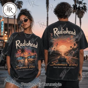 Radiohead Summer Vibes Vintage Washed Graphic T-Shirt Radiohead Summer Vibes Vintage Washed Graphic T-Shirt
