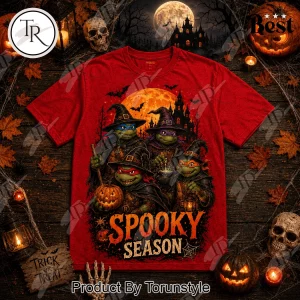 Teenage Mutant Ninja Turtles Spooky Season Halloween Witch Red T-Shirt