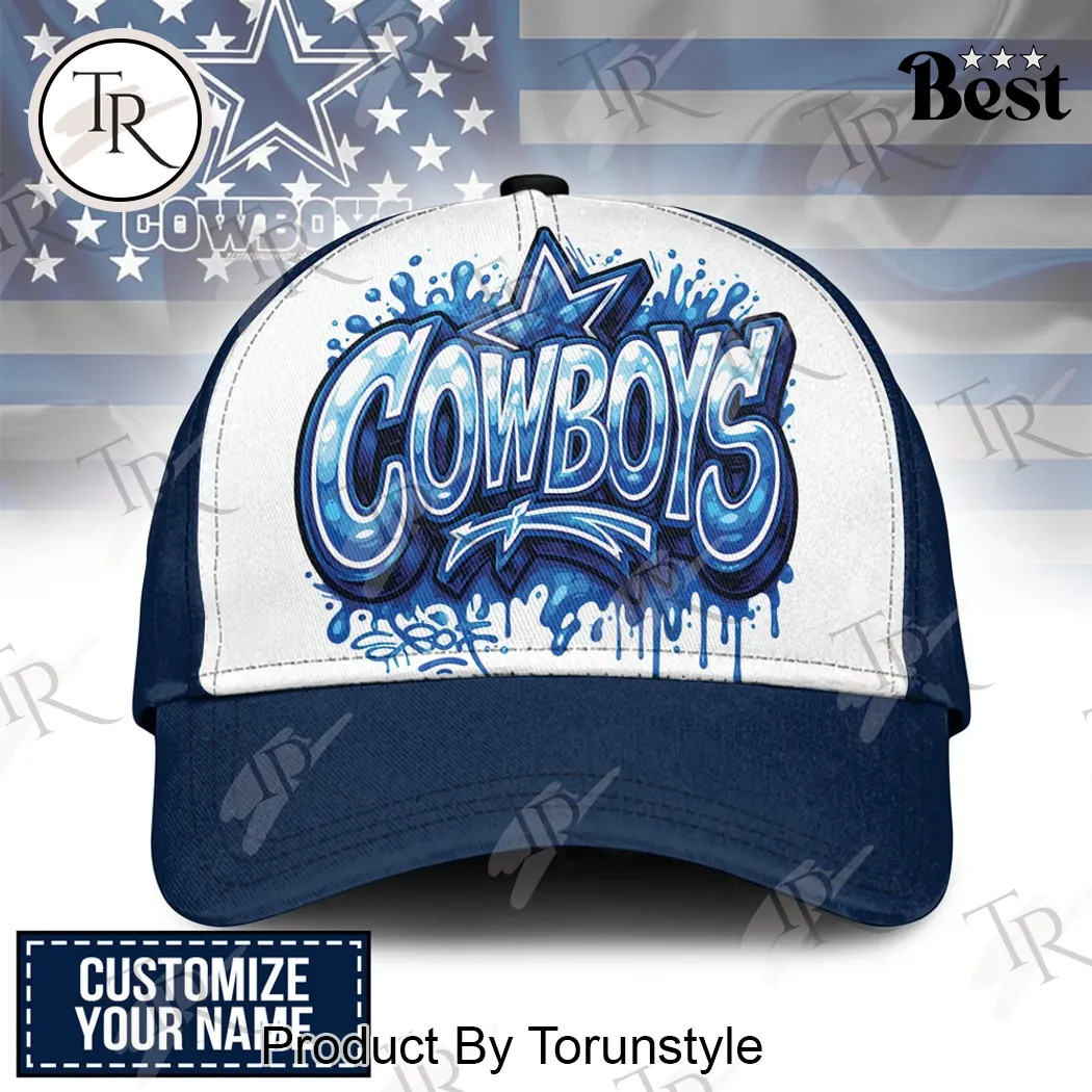 Dallas Cowboys Personalized Graffiti Art Custom Name Baseball Cap Dallas Cowboys Personalized Graffiti Art Custom Name Baseball Cap