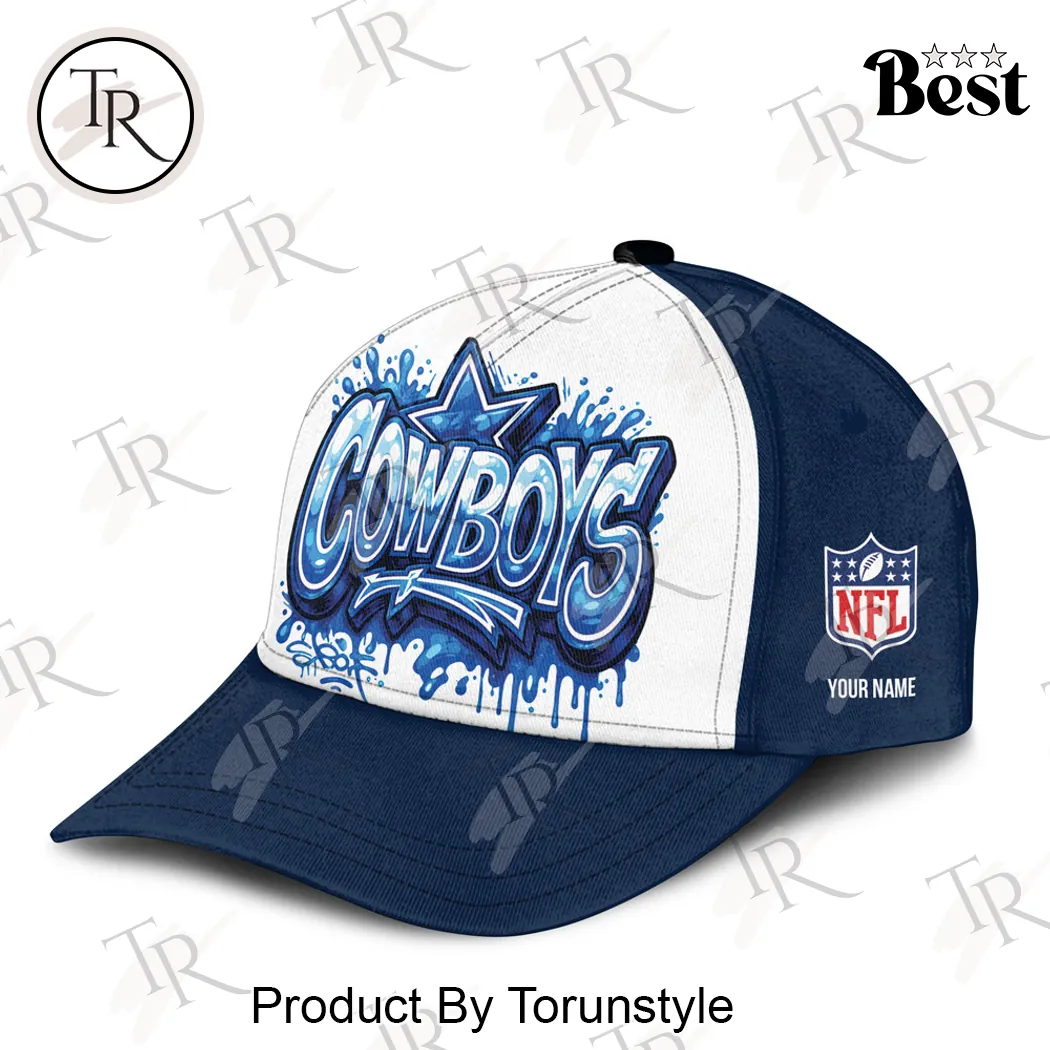 Dallas Cowboys Personalized Graffiti Art Custom Name Baseball Cap Dallas Cowboys Personalized Graffiti Art Custom Name Baseball Cap
