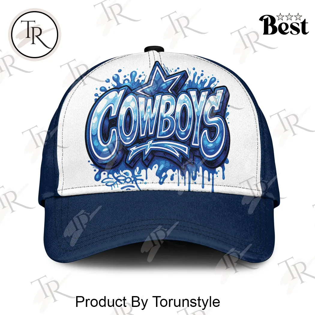 Dallas Cowboys Personalized Graffiti Art Custom Name Baseball Cap Dallas Cowboys Personalized Graffiti Art Custom Name Baseball Cap