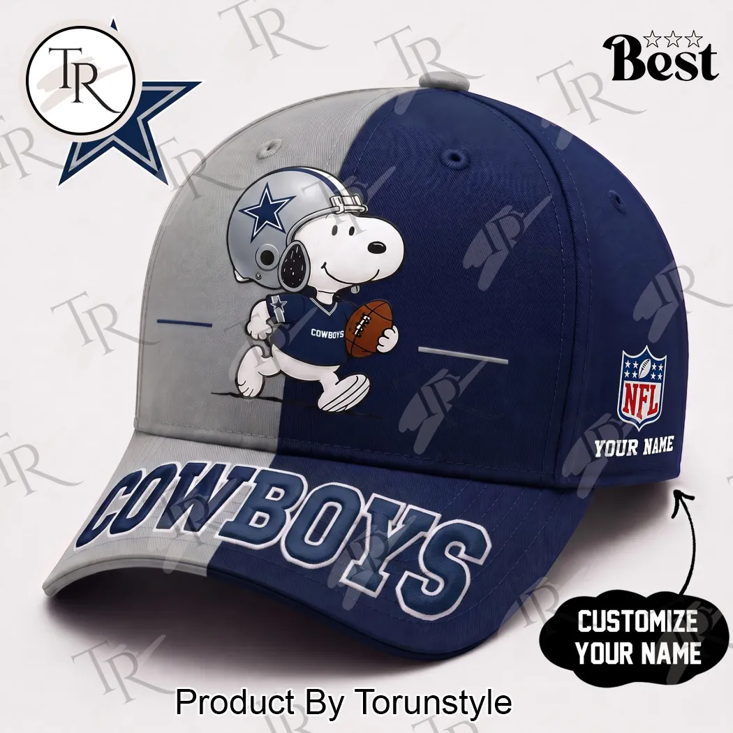 Dallas Cowboys Snoopy Personalized Custom Name Game Day Baseball Cap Dallas Cowboys Snoopy Personalized Custom Name Game Day Baseball Cap