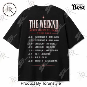 The Weeknd After Hours Till Dawn Tour 2026 Vintage Graphic T-Shirt