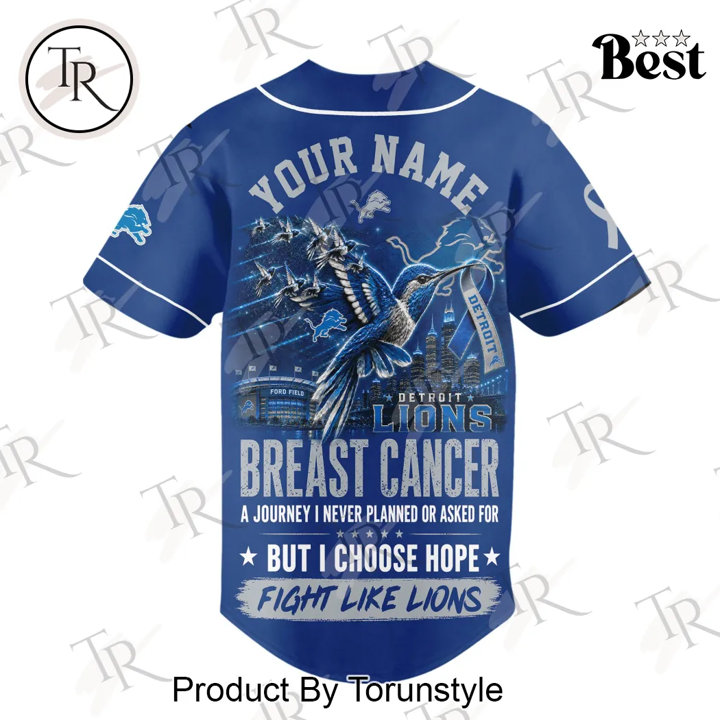 Detroit Lions Breast Cancer Awareness Hope Over Fear Custom Baseball Jersey Detroit Lions Breast Cancer Awareness Hope Over Fear Custom Baseball Jersey