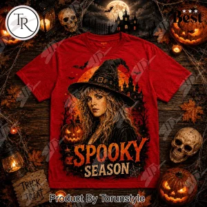 Stevie Nicks Spooky Season Witch Hat Halloween Gothic Rock Fan Graphic T-Shirt