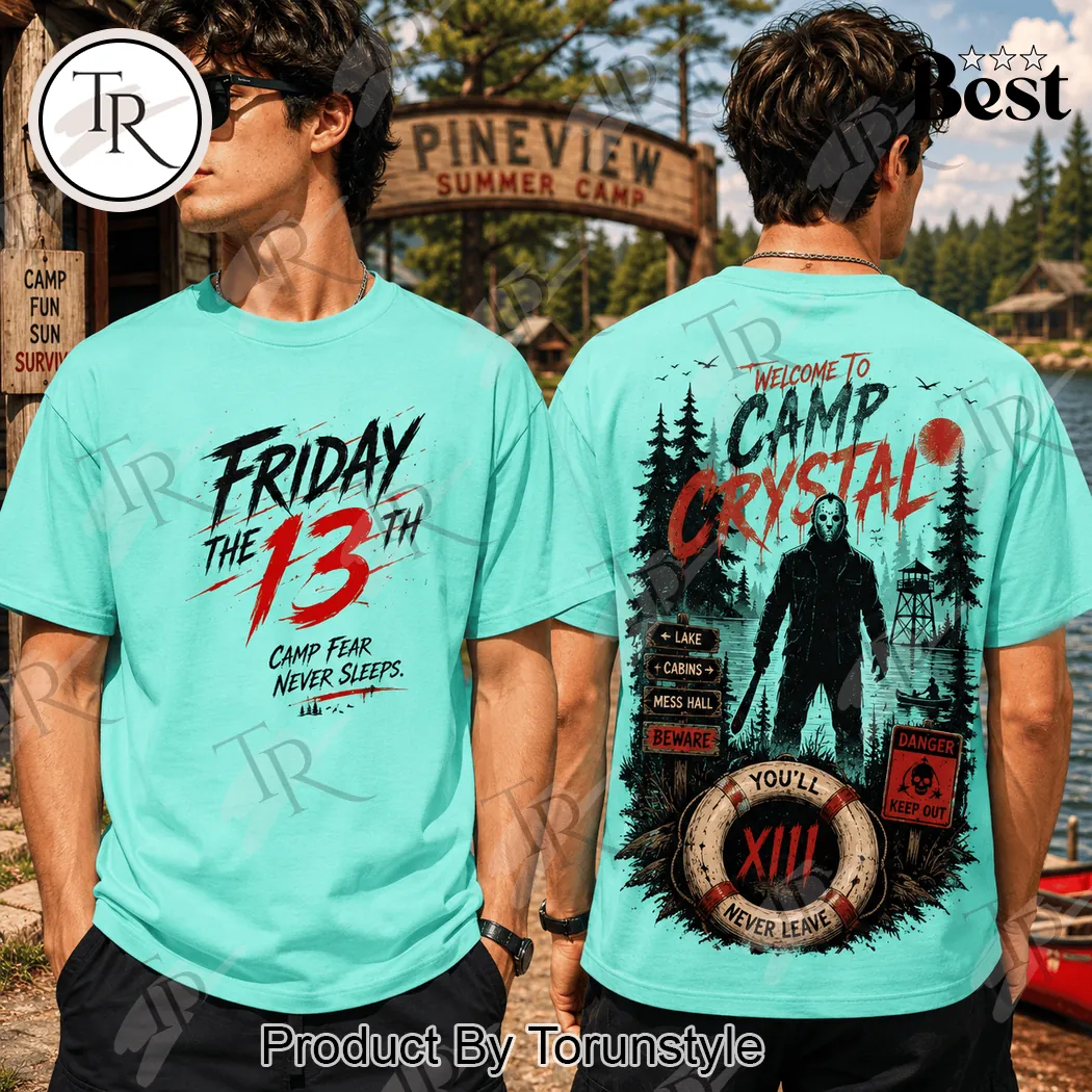 Friday The 13th Jason Voorhees Camp Crystal Lake Horror T-Shirt Friday The 13th Jason Voorhees Camp Crystal Lake Horror T-Shirt