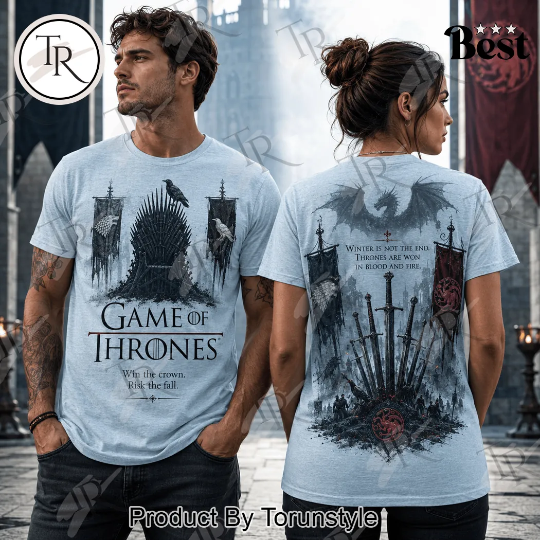 Game of Thrones Iron Throne & Dragon Premium Graphic T-Shirt Game of Thrones Iron Throne & Dragon Premium Graphic T-Shirt