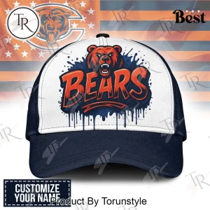 Chicago Bears Custom Name Football Fan Graffiti Paint Drip Baseball Cap Chicago Bears Custom Name Football Fan Graffiti Paint Drip Baseball Cap