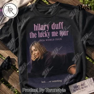 Hilary Duff The Lucky Me Tour 2026 Vintage Double Sided Concert T-Shirt