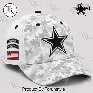 Dallas Cowboys NFL Salute to Service White Digital Camo Baseball Cap