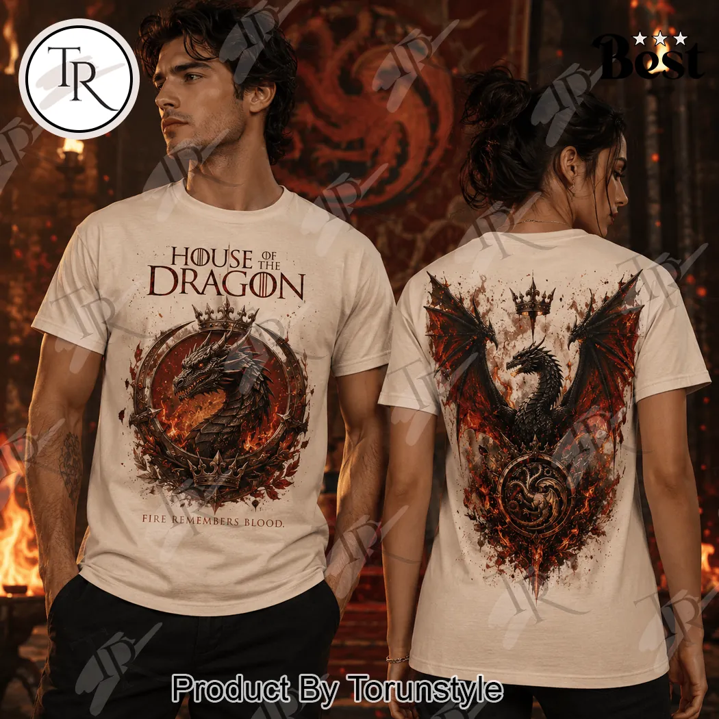 House of the Dragon Premium Dragon Graphic T-Shirt House of the Dragon Premium Dragon Graphic T-Shirt