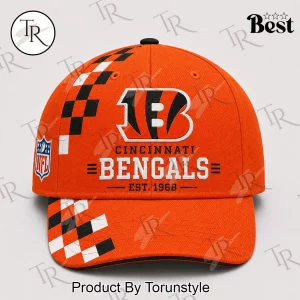 Cincinnati Bengals NFL Est 1968 Premium Orange Sideline Baseball Cap