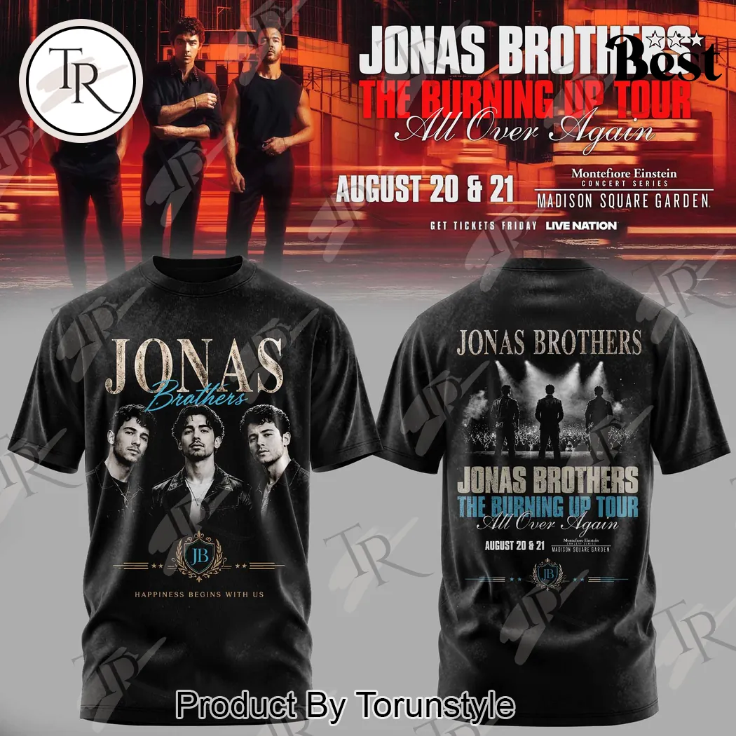Jonas Brothers The Burning Up Tour Madison Square Garden Vintage Concert Hoodie Jonas Brothers The Burning Up Tour Madison Square Garden Vintage Concert Hoodie