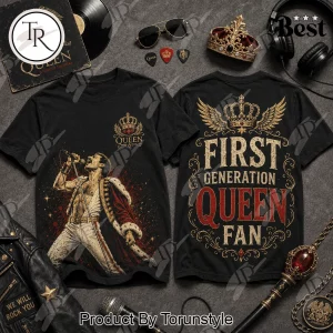 Queen Freddie Mercury Tribute Vintage Rock Band Graphic T-Shirt