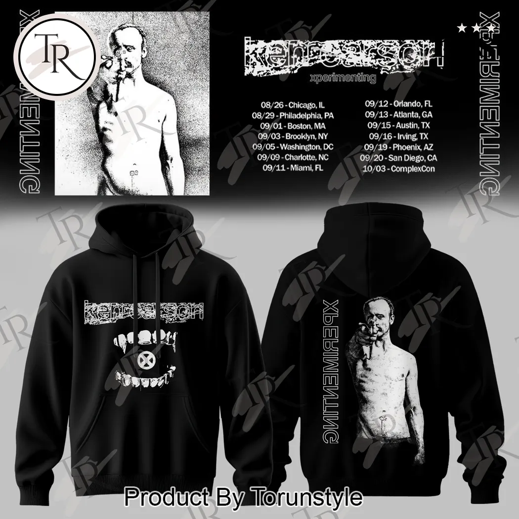 Ken Carson Xperimenting Tour 2026 Vintage Graphic Black Streetwear Hoodie Ken Carson Xperimenting Tour 2026 Vintage Graphic Black Streetwear Hoodie
