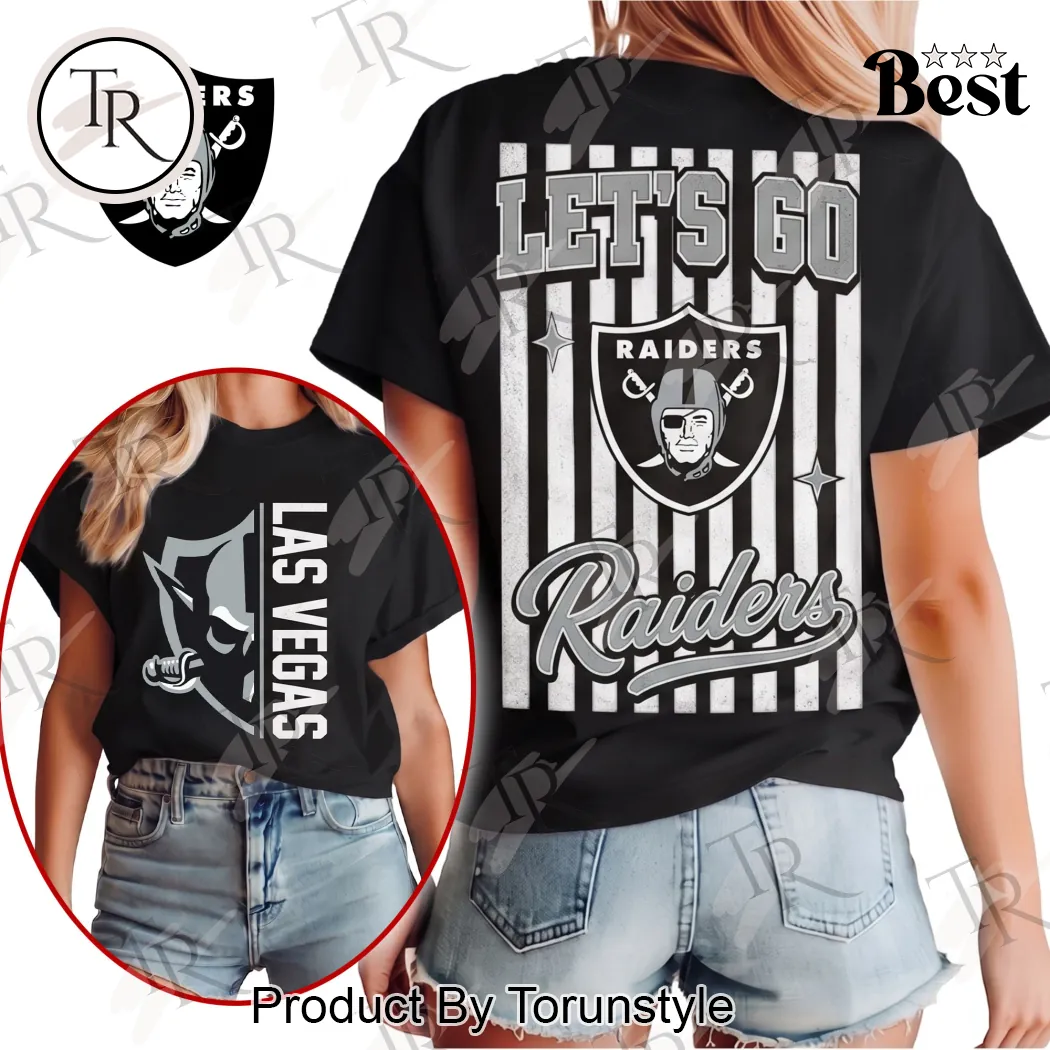 Las Vegas Raiders NFL Victory Stripe Game Day Graphic T-Shirt Las Vegas Raiders NFL Victory Stripe Game Day Graphic T-Shirt