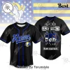 Denver Broncos God First Family Second Faith and Brotherhood Premium Black Baseball Jersey