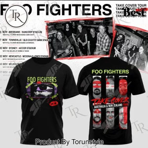 Foo Fighters Take Cover Australia and New Zealand Tour Graphic Concert Hoodie