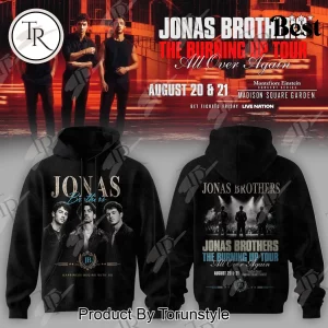Jonas Brothers The Burning Up Tour Madison Square Garden Vintage Concert Hoodie