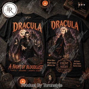 Dracula Transylvania Vampire Gothic Horror Vintage Graphic T-Shirt