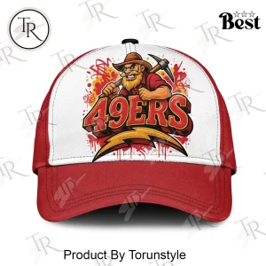 San Francisco 49ers Personalized Name Graffiti Mascot Premium Baseball Cap