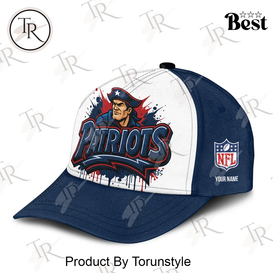 New England Patriots Personalized Graffiti Paint Splatter NFL Fan Baseball Cap New England Patriots Personalized Graffiti Paint Splatter NFL Fan Baseball Cap