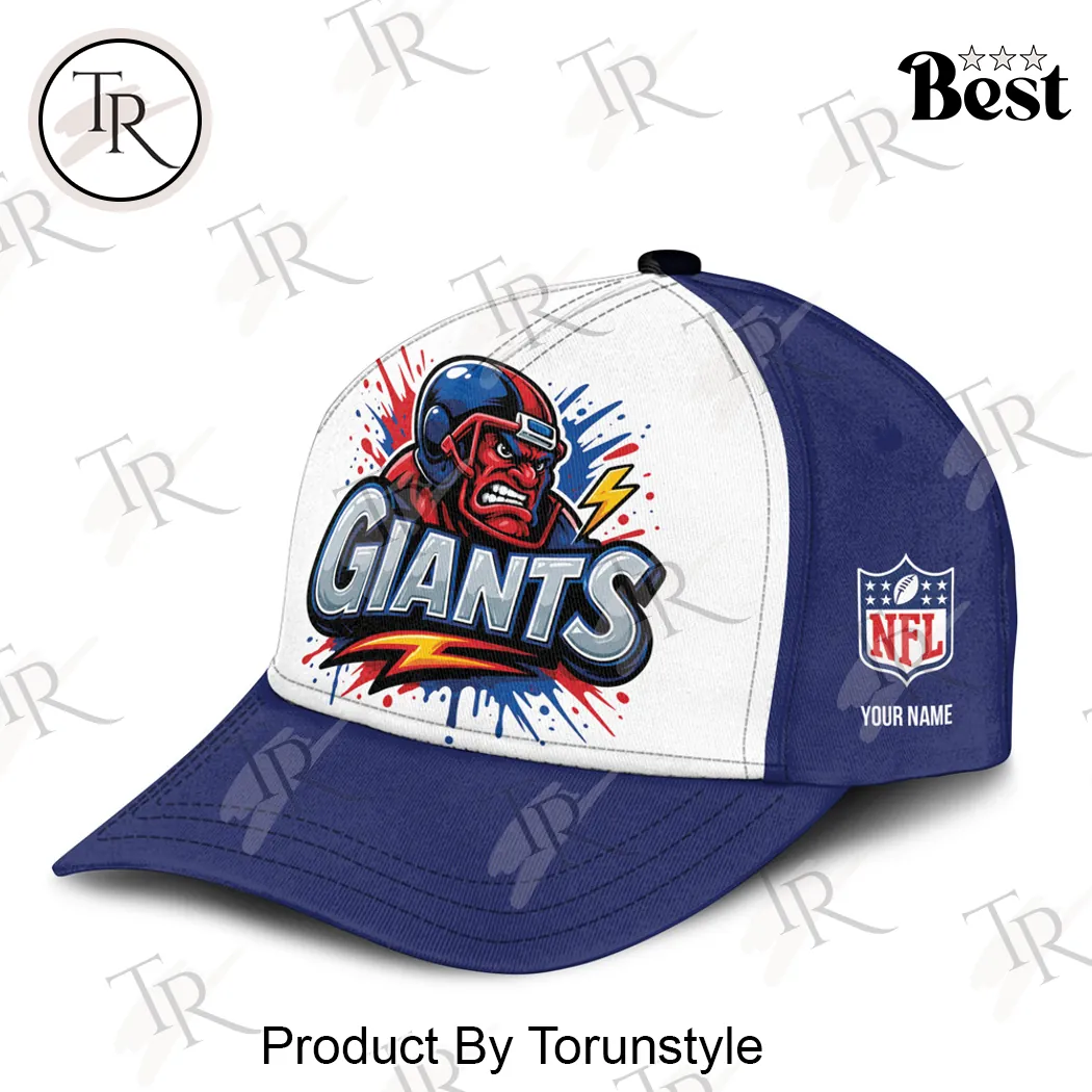 New York Giants Custom Name Graffiti Art Premium Football Baseball Cap New York Giants Custom Name Graffiti Art Premium Football Baseball Cap