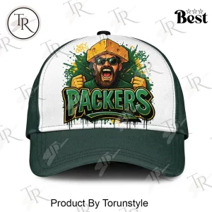 Green Bay Packers Cheesehead Personalized Name Custom Graffiti Baseball Cap