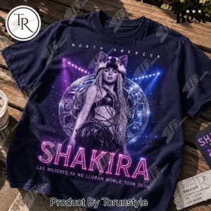 Shakira North America Tour 2026 Wolf Graphic Music Fan Graphic T-Shirt