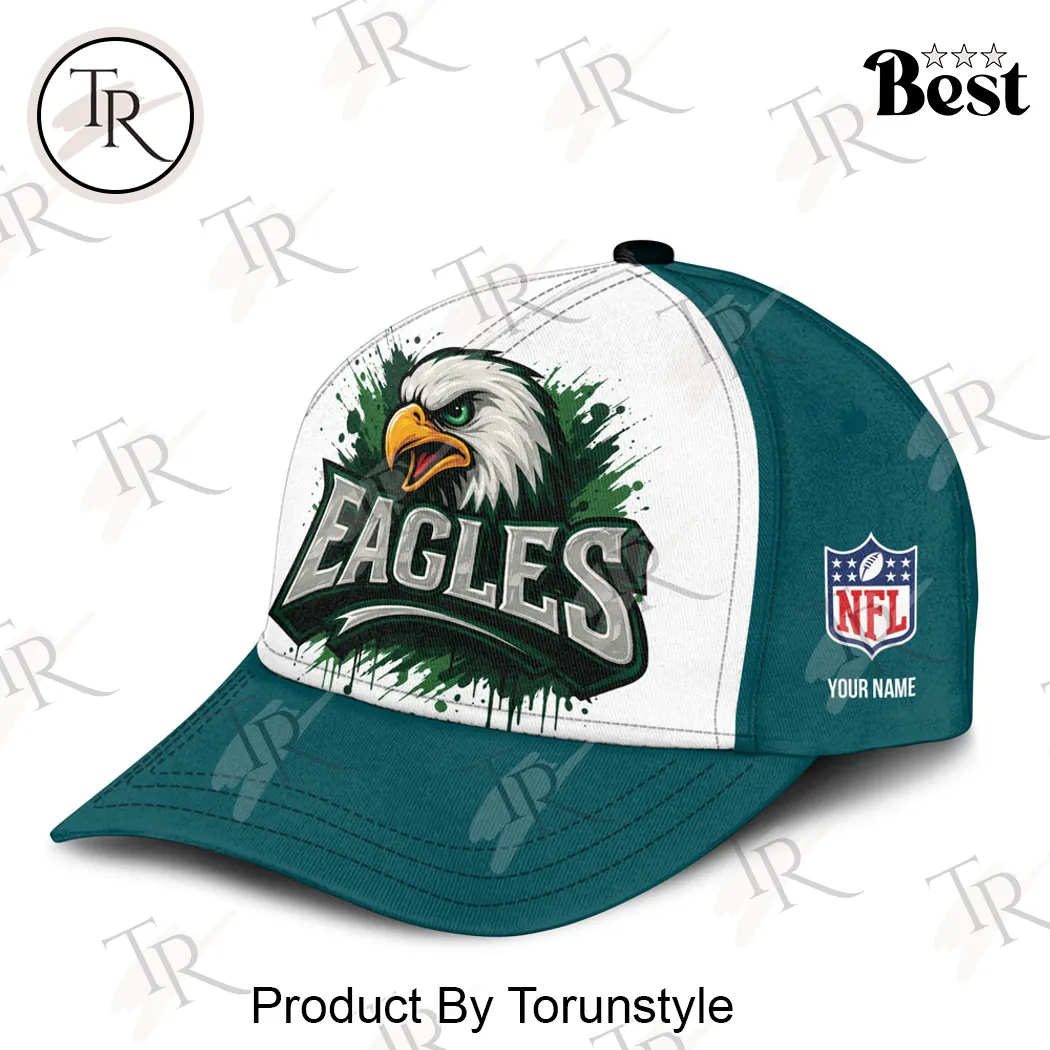 Philadelphia Eagles Personalized Graffiti Splatter Art Custom Name Baseball Cap Philadelphia Eagles Personalized Graffiti Splatter Art Custom Name Baseball Cap