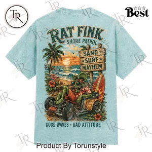Rat Fink Summer Chaos Beach Club Kustom Kulture Distressed T-Shirt