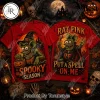 Snoopy Spooky Season Witch and Vampire Halloween Red Graphic T-Shirt Snoopy Spooky Season Witch and Vampire Halloween Red Graphic T-Shirt
