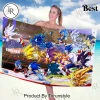 Sonic the Hedgehog 35th Anniversary Commemorative Multi-Character Large Beach Towel Sonic the Hedgehog 35th Anniversary Commemorative Multi-Character Large Beach Towel